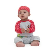 The Grinch Christmas Baby Grey Coverall and Hat, Sizes 0/3M-24M